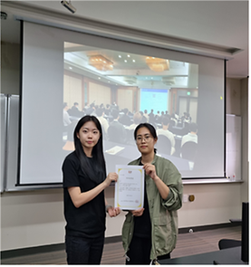 유지수, 박현미학생 2023년도 한국정보기술학회 학생 논문 금상 수상